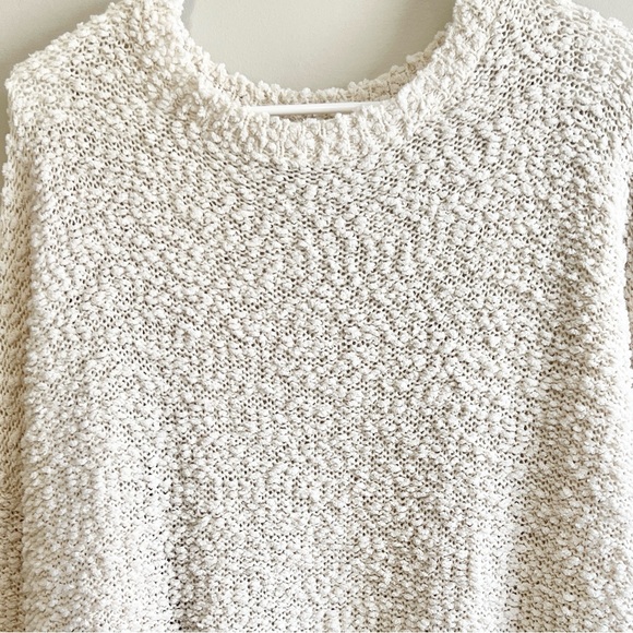 Hayden Boutique Crewneck Balloon Sleeve Popcorn Knit Sweater - Picture 2 of 4